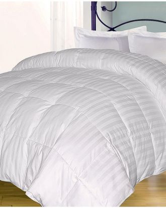 Blue Ridge Home Fashions Royal Lux Medium Weight Damask Stripe Down Alternative Comforter