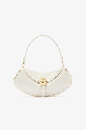 Ganni White B-Kat Bag Studs in