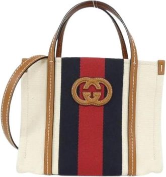 Gucci Pre-owned Tote Bags, female, Multicolor, Size: ONE SIZE Pre-owned Vintage Tote Bag