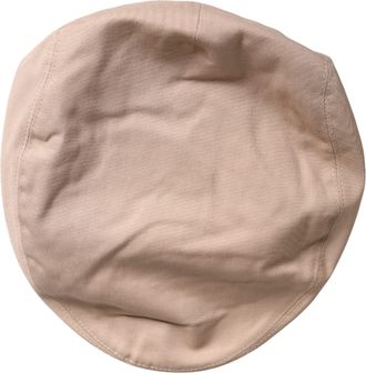 Dolce & Gabbana Men Beige Cotton Newsboy Cloth Capello Hat