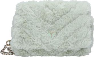 Guess Crossbodytas van imitatiebont - Dames - Schoudertassen - Groen - ONE Size - Tassen