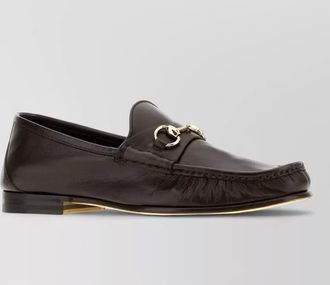 Gucci leather lugano loafers
