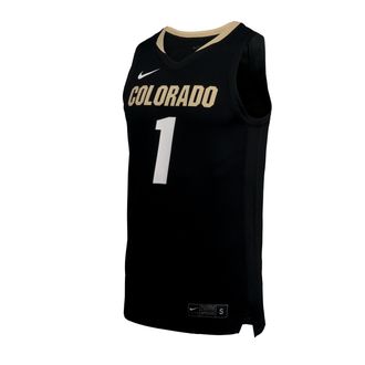 Nike Colorado Nike Mens College Basketball Jersey in Black | P32818J346-COL