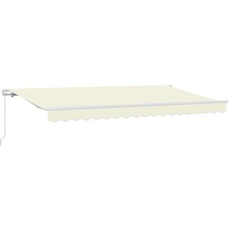 vidaXL Toldo Retr&aacute;ctil Crema 350 X 200 Cm Poli&eacute;ster Y Aluminio Vidaxl
