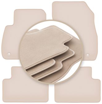 OEM Alfombrillas Beige Premium Para: Opel Zafira C Monovolumen 2012-2018