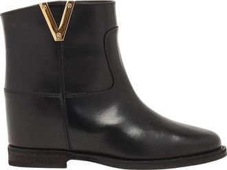 Via Roma 15 Enkellaars - Dames - Enkellaarsjes - Zwart - 36 EU - Denim - Schoenen