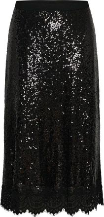 Cream Gonna Midi - - Skirts - Donna - Nero - M