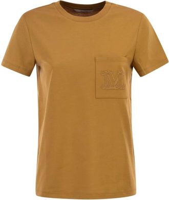 Max Mara Dames, Tops, Bruin, Maat: XS Katoen