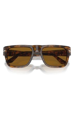 Persol 55mm Square Sunglasses in Brown Havana at Nordstrom