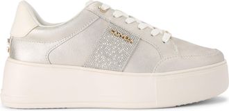 Carvela Womens Jive Lace Up Sneakers - Bronze - Size UK 5
