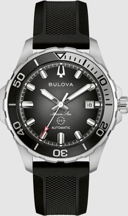Bulova Marine Star Automatic Black Dial Mens Watch 98B465