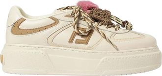 Fendi Sneakers, female, Beige, Size: 7 1/2 US Platform Sneakers