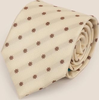 Oswin Hyde Mens Classic Floral Cream Brown - Tan