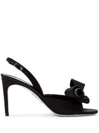Rene Caovilla Arabella crystal-embellished sandals - Black