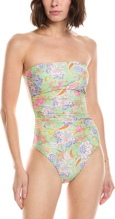 Monte & Lou Monte And Lou Ruched Bandeau One-Piece