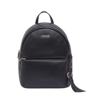 Liu Jo Backpacks, female, Black, Size: ONE SIZE Zaino medio con charm