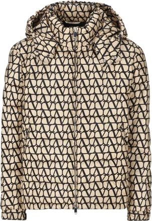 Valentino Toile Iconographe Down Jacket - Heren - Jassen - Beige - Maat: XL Polyamide