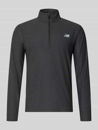 New Balance Regular Fit Sweatshirt mit Troyer-Kragen in Black, Gr&ouml;&szlig;e XXL