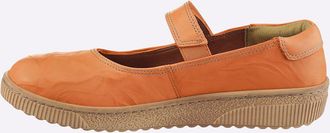 Casual Looks Klettschuh CASUAL LOOKS, Damen, Gr. 36, orange, Glattleder, Schuhe Klettschuh
