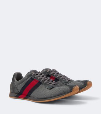Gucci Gucci Tempo suede-trimmed sneakers