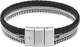 Calvin Klein Pulsera De Acero Y Piel CK Merge