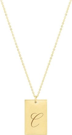 Set & Stones Stella Initial Pendant Necklace in Gold/c at Nordstrom