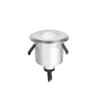 Forlight Senya Foco Empotrable De Suelo Y Pared Led Ip65 De 4cm De Di&aacute;metro. Led 1w Blanco C&aacute;lido 3000k. Foco Empotrable Exterior De Aluminio Para Se&ntilde;alizar Ca