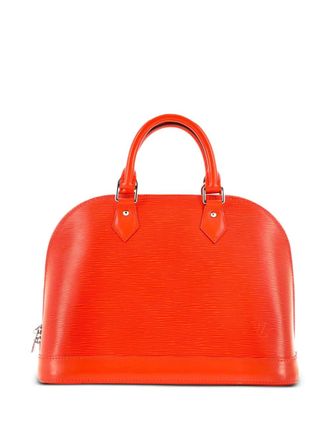 Louis Vuitton Borsa a mano Alma PM in pelle &Eacute;pi con tracolla - Arancione
