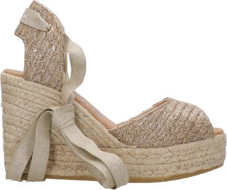 Espadrilles Sandalen Silber