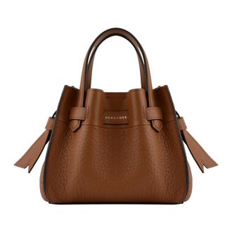 Pourchet Tassen, Dames, Bruin, ONE Size, Leer, Nano Handbag