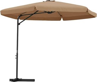 vidaXL Vidaxl - Sombrilla De Jard&iacute;n Con Palo De Acero Taupe 300 Cm