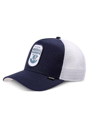 Djinns Original Mesh Trucker Cap, Navy/White, One Size