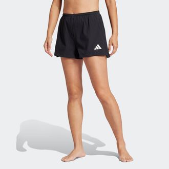 adidas Badeshorts ADIDAS PERFORMANCE BEACH SHORT W, Damen, Gr. XL, N-Gr, schwarz-weiss (schwarz, wei&szlig;), Obermaterial: 100% Polyester, Badehosen Badeshorts