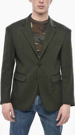 Dsquared2 Blazer a Due Bottoni a Tinta Unita Sfoderata con Tasche ad Aletta Dsquared2