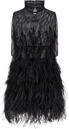 The Attico Ostrich Feather Dress