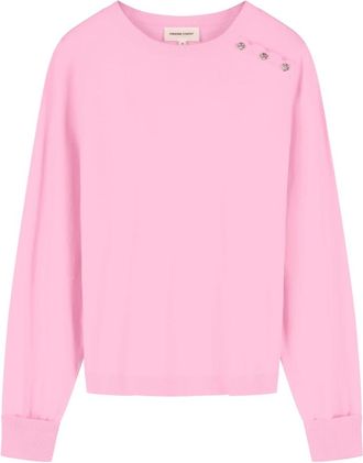 Fab By Fabienne Chapot Fabienne Chapot, Truien & Vesten, Dames, Roze, S, Denim, Molly Manchet Pullover