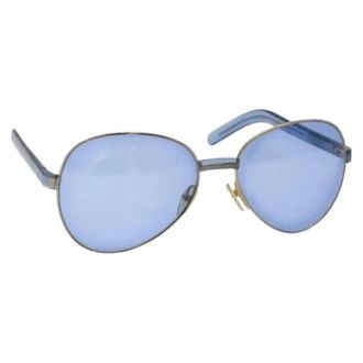 Gucci Pre-owned Accessories, female, Blue, Size: ONE SIZE Pre-owned Plastic Sunglasses