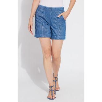 Lyss&eacute; Amira Knit Shorts in Mid Wash Sheen at Nordstrom Rack, Size X-Small