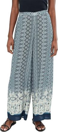 Liverpool L.A. 28 Mid-Rise Pull-On Wide Leg Palazzo Pants Womens Clothing Nomad Ikat Print : LG 28, Viscose