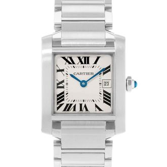 Cartier Pre-owned Cartier Tank Francaise Quartz Silver Dial Ladies Watch W51011Q3