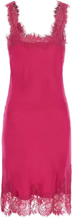 Gold Hawk Womens Midi Dress Megan Bias Mid Classics Pink Silk