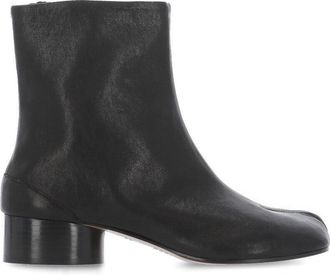 Maison Margiela Black Tabi Low-Heel Leather Boots