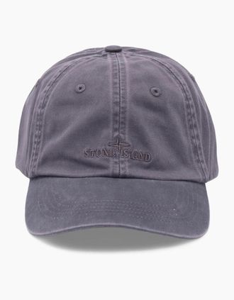 Stone Island Mens S0106 CANVAS CAP - Grey - Size: OS