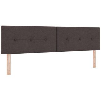 vidaXL Cabecero Altura Ajustable Manual Marr&oacute;n Oscuro 180 Cm Tela Vidaxl