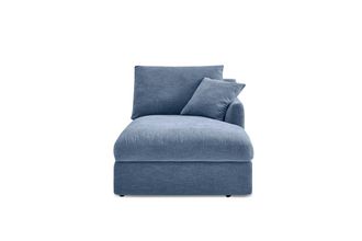 Castlery Agnes by Castlery Slipcover Storage Right Chaise - Blue