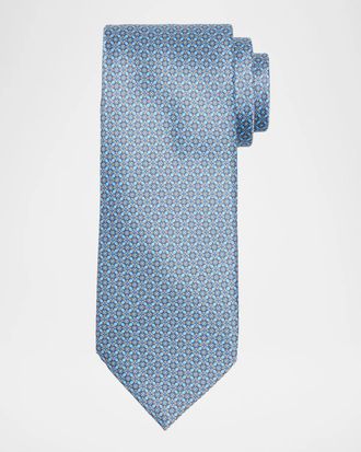 Stefano Ricci Men & apos;s Geometric Floral Silk Tie