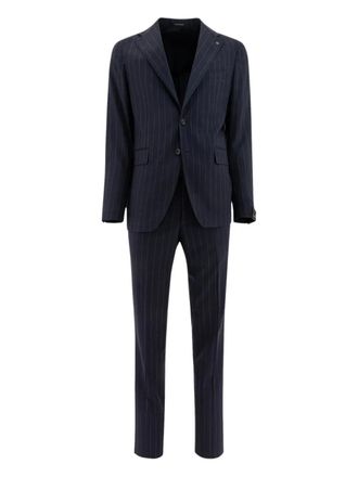 Tagliatore pinstripe wool suit - Blue