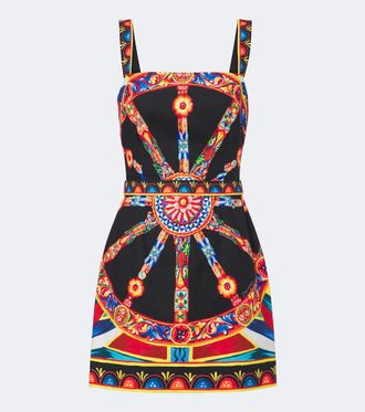 Dolce & Gabbana Carretto cotton minidress