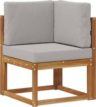 vidaXL Conjunto De Sof&aacute;s De Exterior 8 Uds. Gris Natural Y Claro Vidaxl