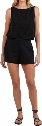 Bella Dahl Catalina Clean Front Shorts In Vintage Black